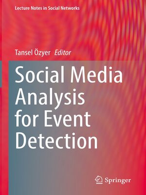 cover image of Social Media Analysis for Event Detection